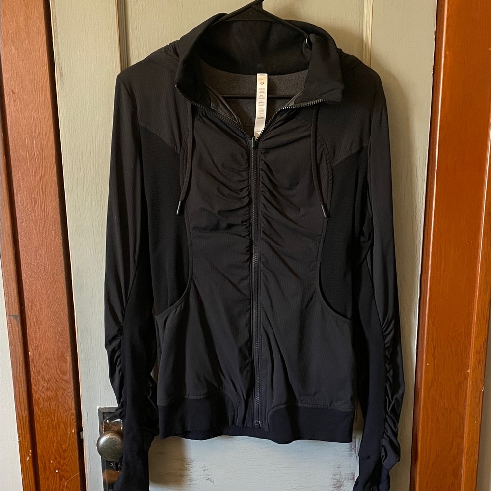 Black Zip-Up Hoodie